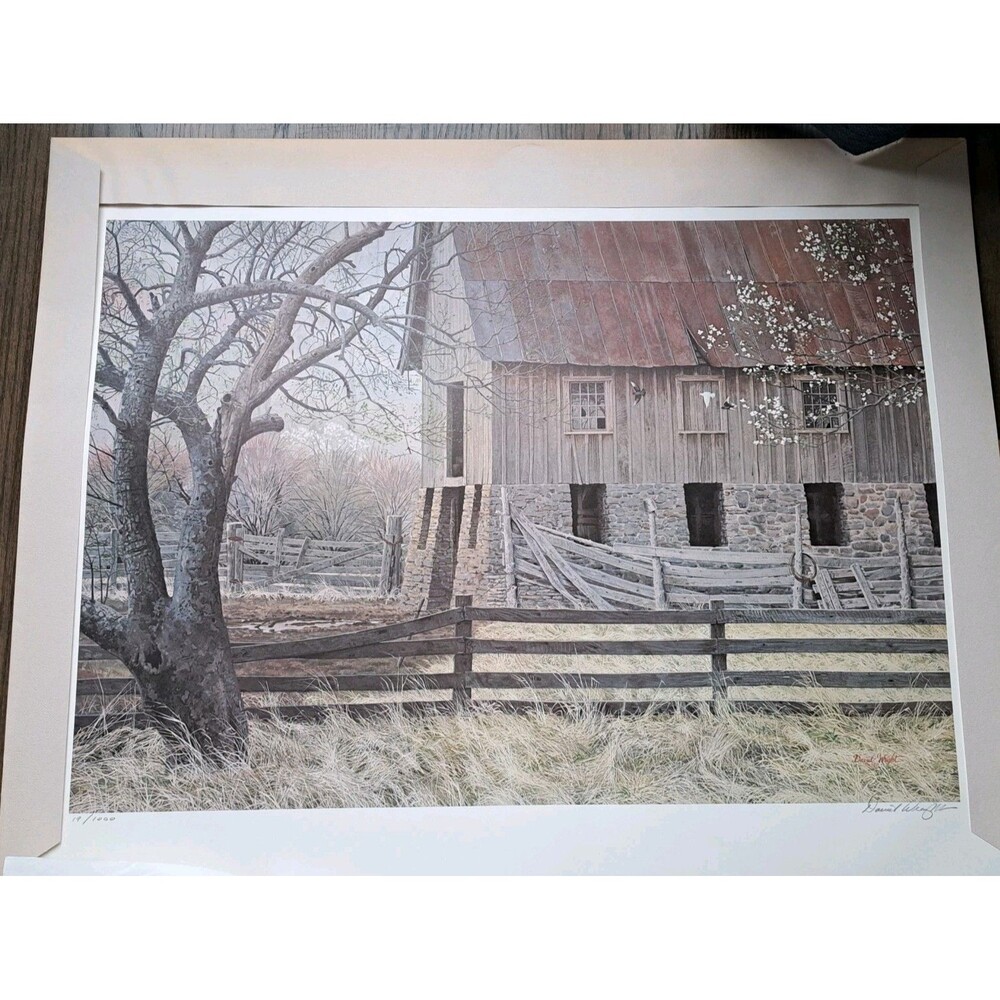 David Wright Art Print "Reawakening" Great Smoky Mountains Barn Signed Numbered